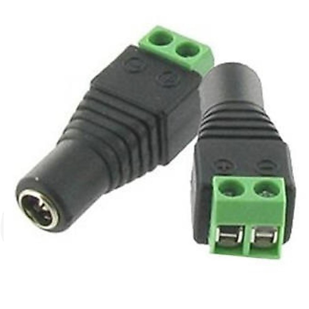 Jack nguồn DC Đực, Jack nguồn DC cái 5.5x2.1mm (Jack cái) 3