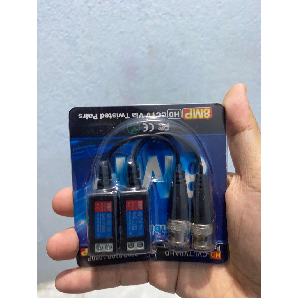 Video balun camera 8MP CVI/TVI/AHD/CVBS chống nhiễu loại tốt (Balun vàng 8MP) 6