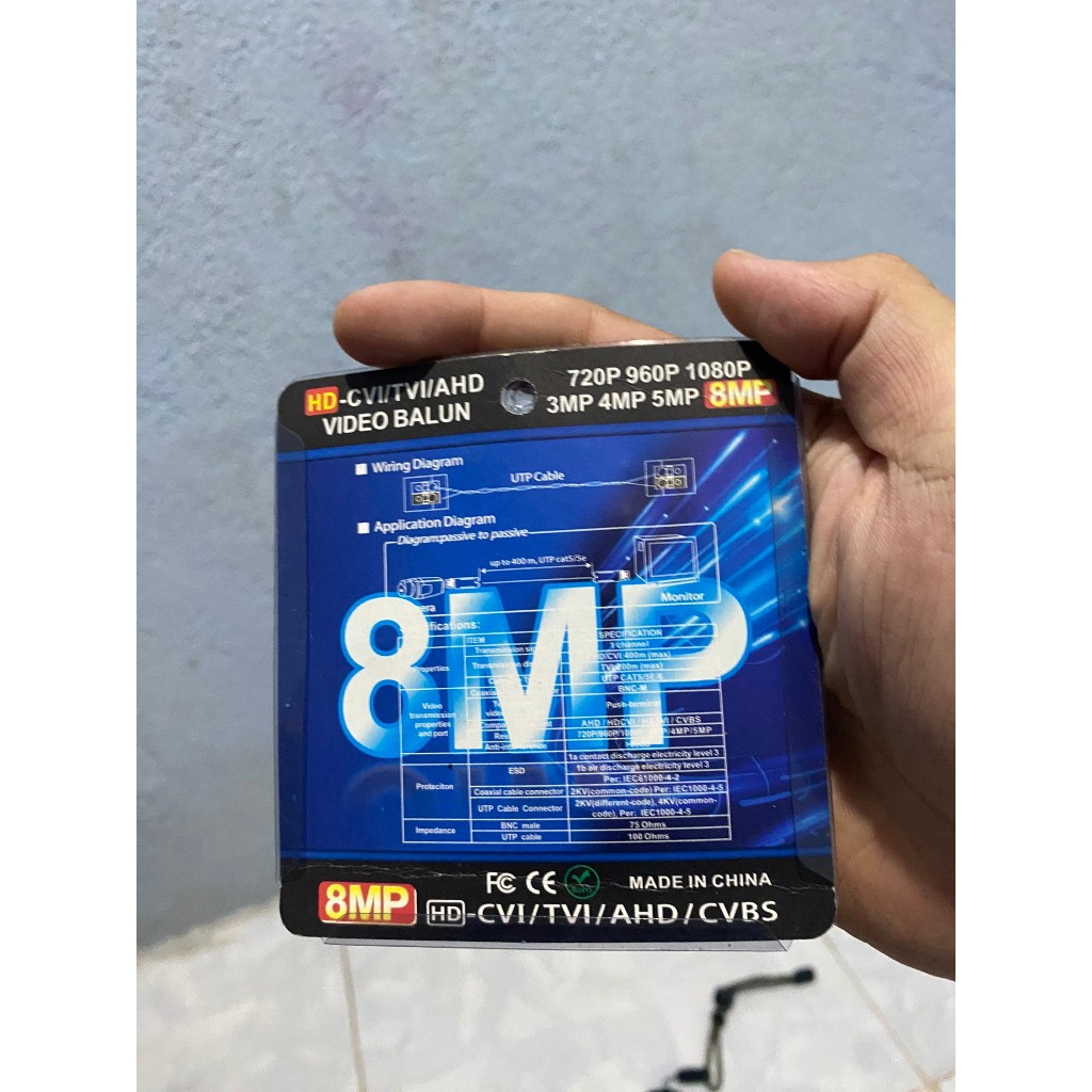 Video balun camera 8MP CVI/TVI/AHD/CVBS chống nhiễu loại tốt (Balun vàng 8MP) 5