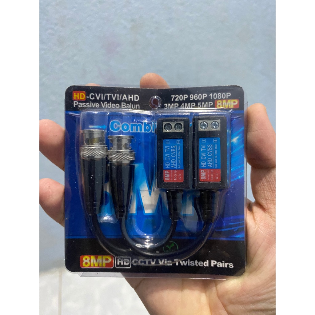 Video balun camera 8MP CVI/TVI/AHD/CVBS chống nhiễu loại tốt (Balun vàng 8MP) 7