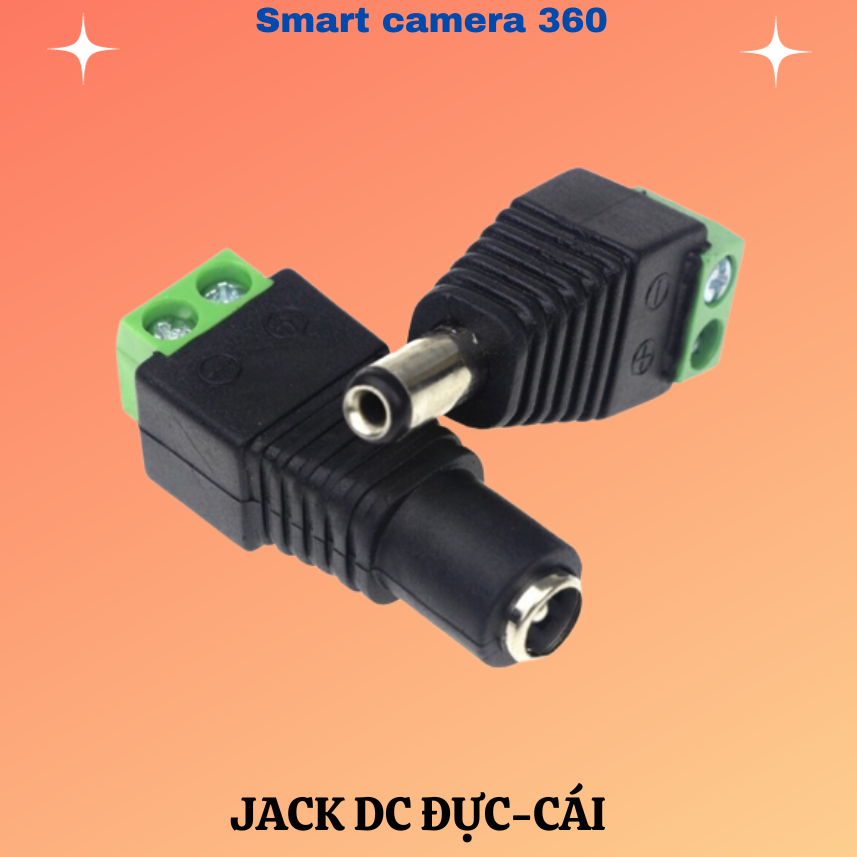 Jack nguồn DC Đực, Jack nguồn DC cái 5.5x2.1mm (Jack cái) 2