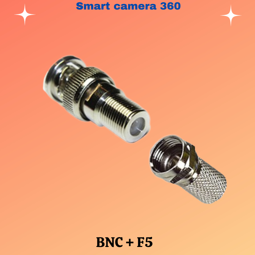 Bộ đầu nối tín hiệu Camera Jack BNC + F5 loại tốt (Combo 01 bộ BNC+F5) 2