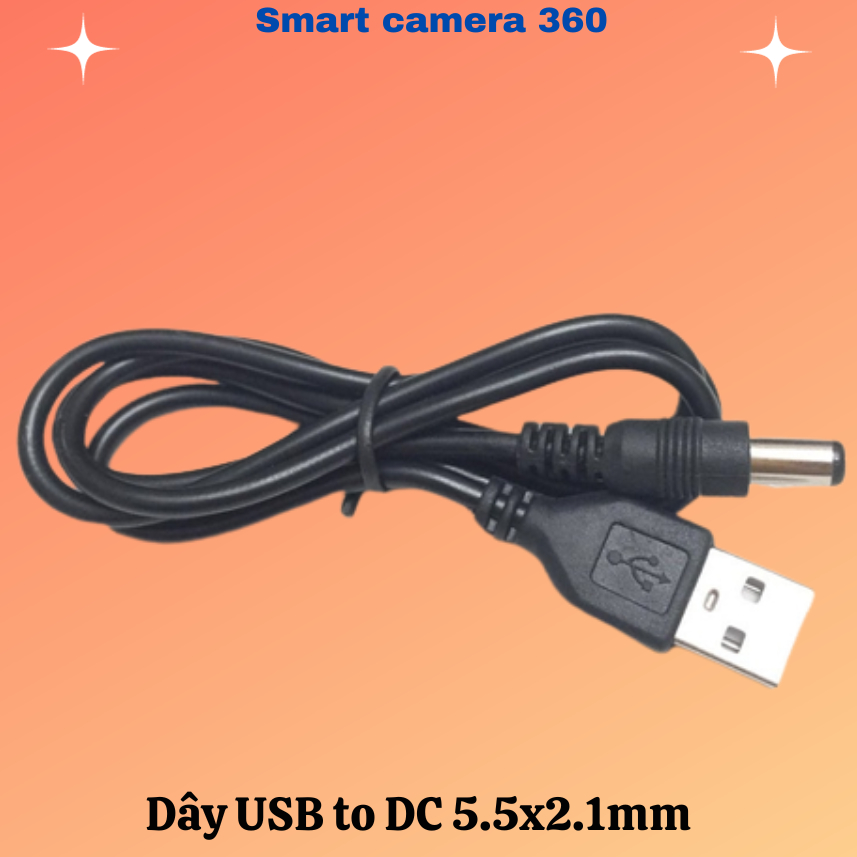 Dây Cáp USB To DC 5.5x2.1mm (USB to DC) 2