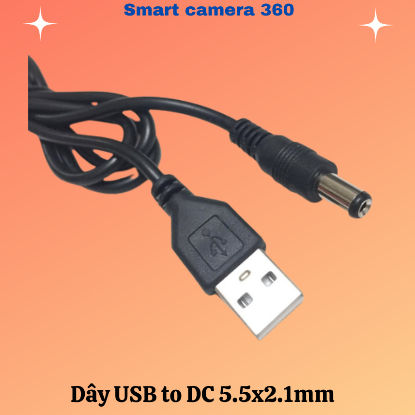 Dây Cáp USB To DC 5.5x2.1mm (USB to DC) 3
