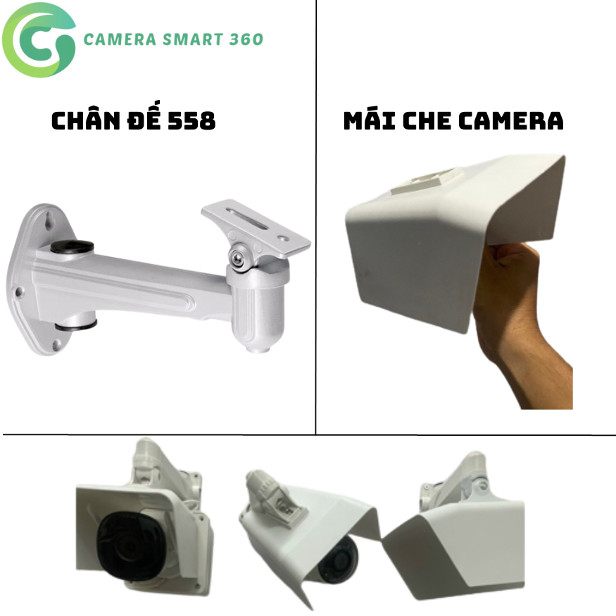 Vỏ che camera ngoài trời chống nước, chuyên dùng cho tất cả các camera (Chân + Vỏ Che) 2