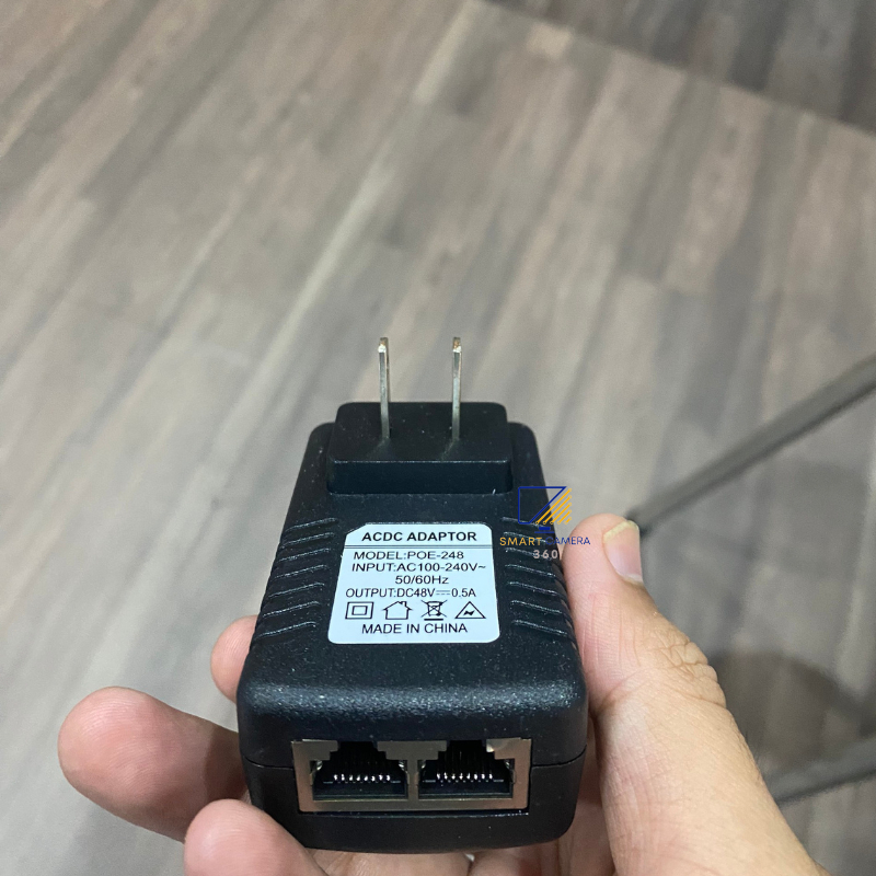 Bộ Chuyển Đổi Nguồn 48V-0.5A  POE Cho Camera IP / AP WiFi/ Điện Thoại IP 7
