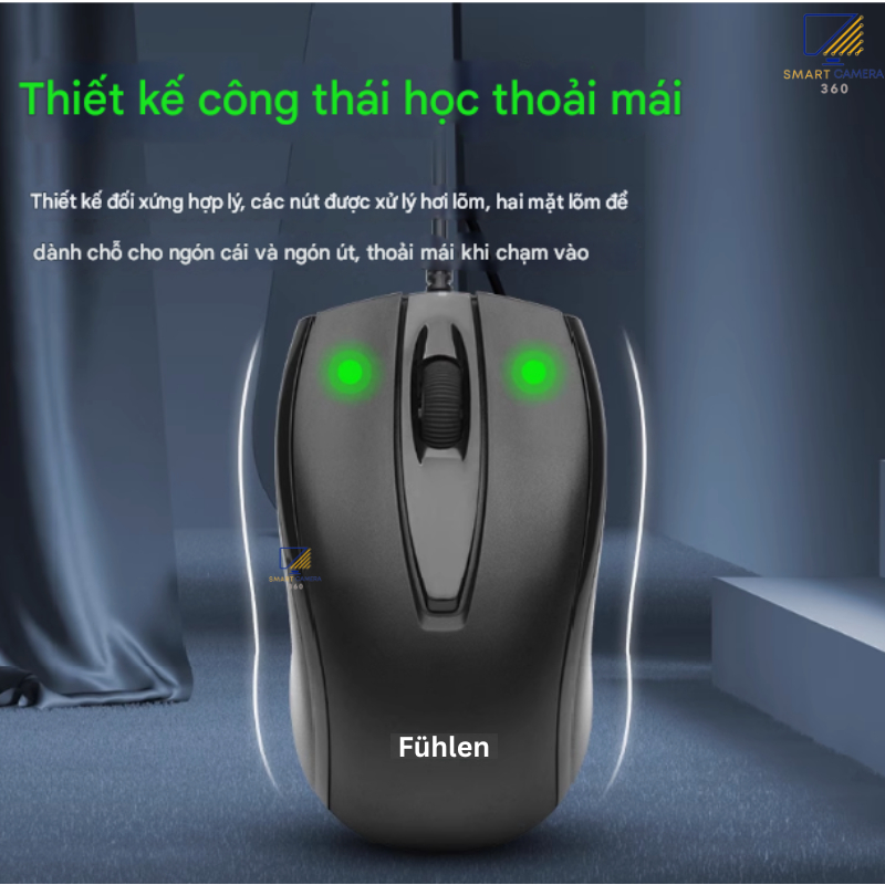 Chuột máy tính có dây Fuhlen L102 bảo hành đổi mới trong 12 tháng (Fuhlen L102) 3