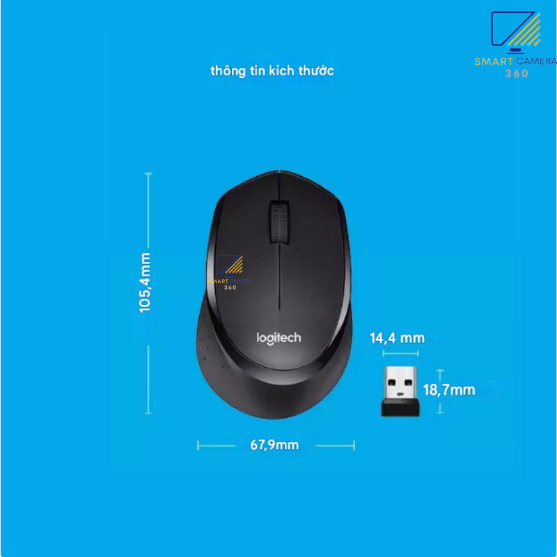 Chuột Không Dây Logitech M330 Silent Plus, Yên tĩnh, mượt mà, bền bỉ - Bảo hành đổi mới trong 12 tháng (Logitech M330) 4