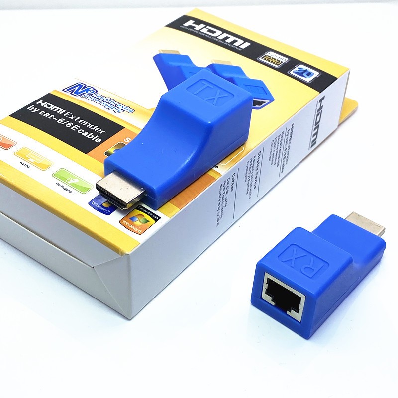 Bộ nối dài HDMI 30 mét bằng dây LAN- Bộ chuyển đổi HDMI sang RJ45 (HDMI to RJ45 30M) 6