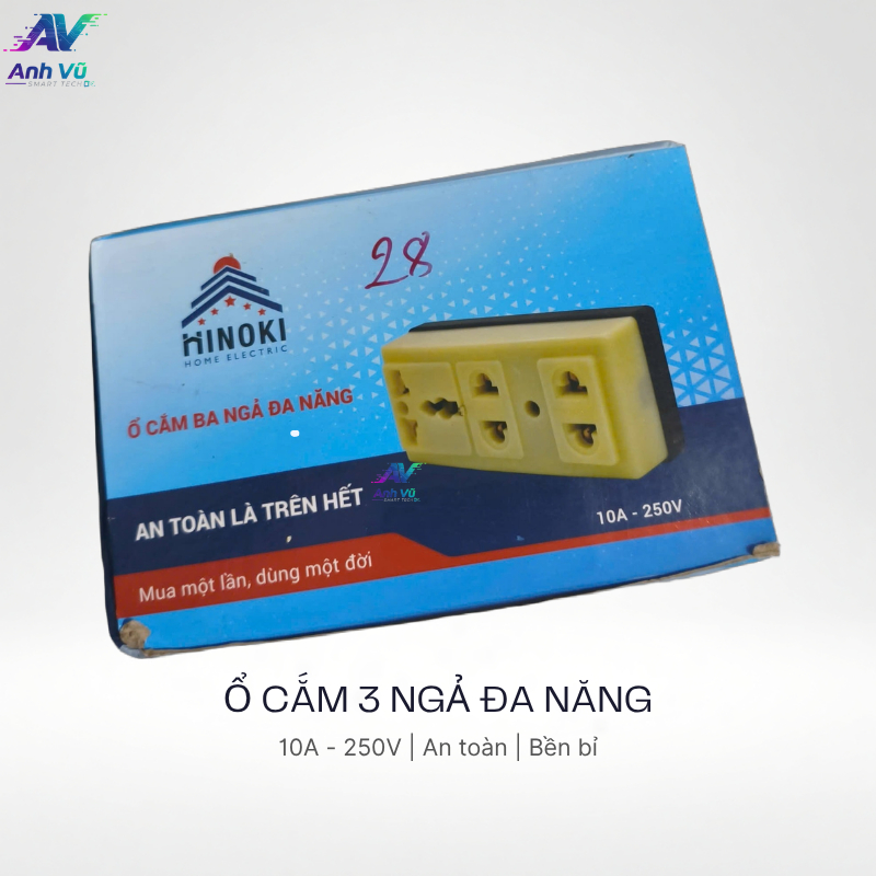Ổ cắm 3 ngả đa năng 3